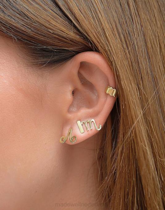 juwelen goud ZVH61927 Madewell muns dierenriem stud vrouwen