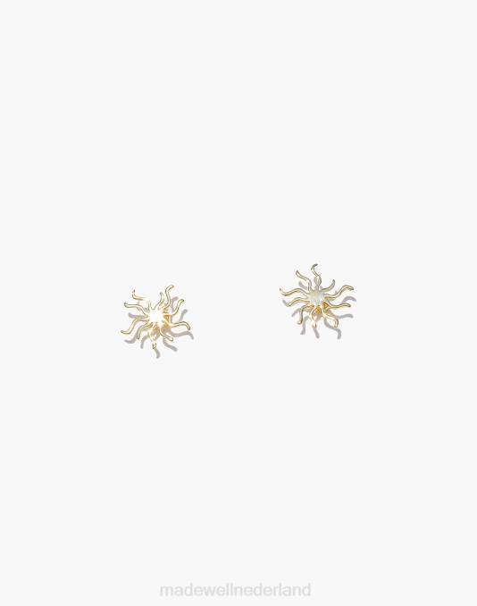 juwelen goud ZVH61974 Madewell Muns Sol oorbellen vrouwen