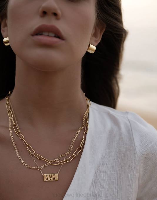 juwelen goud ZVH61995 Madewell muns rotonda-hoepels vrouwen