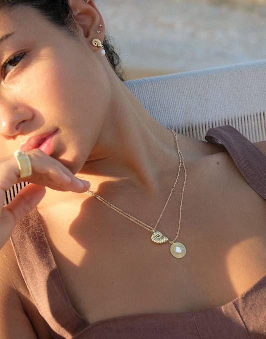 juwelen goud ZVH62005 Madewell muns aurea oorbellen vrouwen