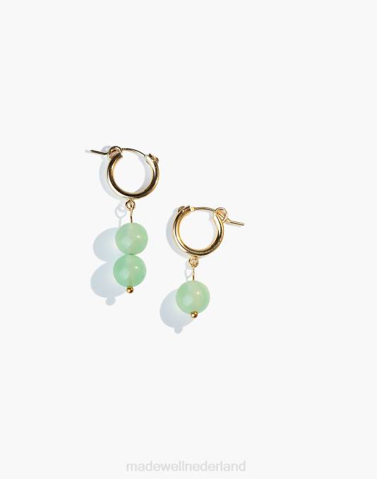 juwelen goud ZVH62447 Madewell jaar 901 vul jade oorbellen vrouwen