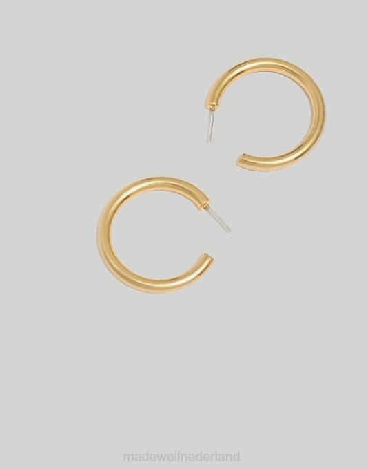 juwelen licht zilveren os ZVH6864 Madewell dikke hoepel oorbellen vrouwen