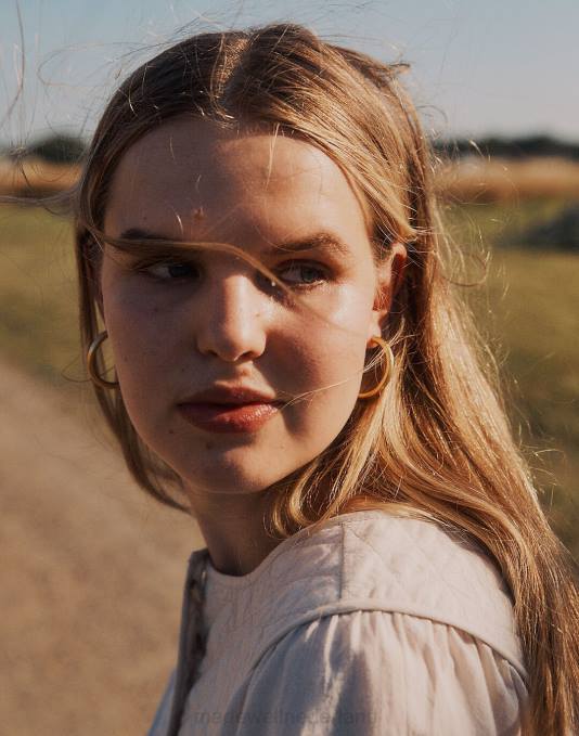 juwelen licht zilveren os ZVH6864 Madewell dikke hoepel oorbellen vrouwen