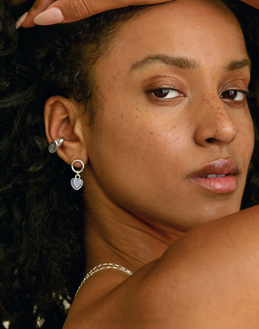 juwelen lichtblauw ZVH61805 Madewell cled hart bungelende oorbellen vrouwen