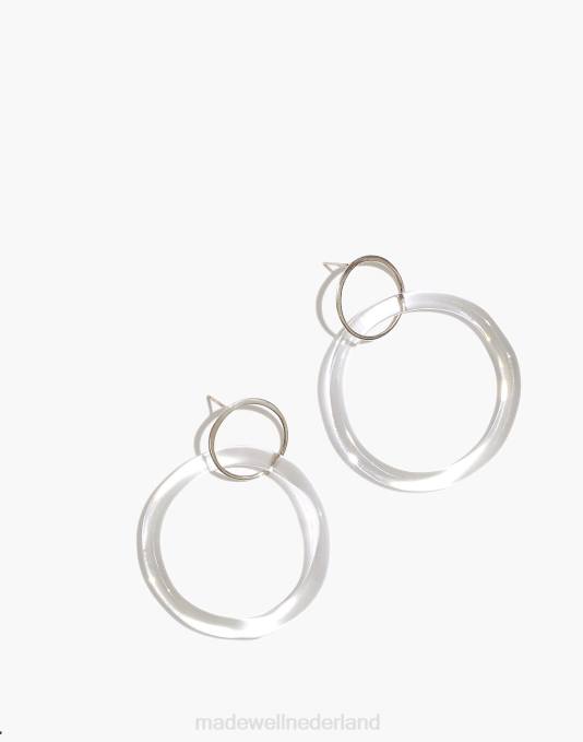 juwelen één kleur ZVH61575 Madewell Jane d'arensbourg cirkelvormige oorringen van helder glas vrouwen
