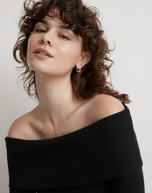 juwelen sterling zilver ZVH6852 Madewell de collectie dikke Huggie-oorringen vrouwen