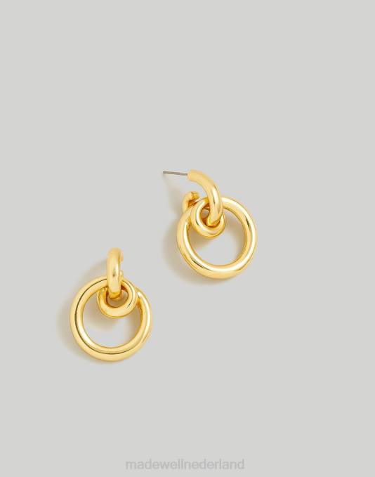 juwelen vintage goud ZVH6859 Madewell cirkel deurklopper statement oorbellen vrouwen