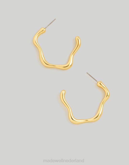 juwelen vintage goud ZVH6861 Madewell dikke kronkelende oorringen vrouwen