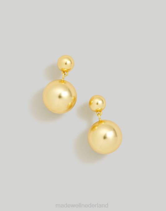 juwelen vintage goud ZVH6873 Madewell dubbele orb oorbellen vrouwen