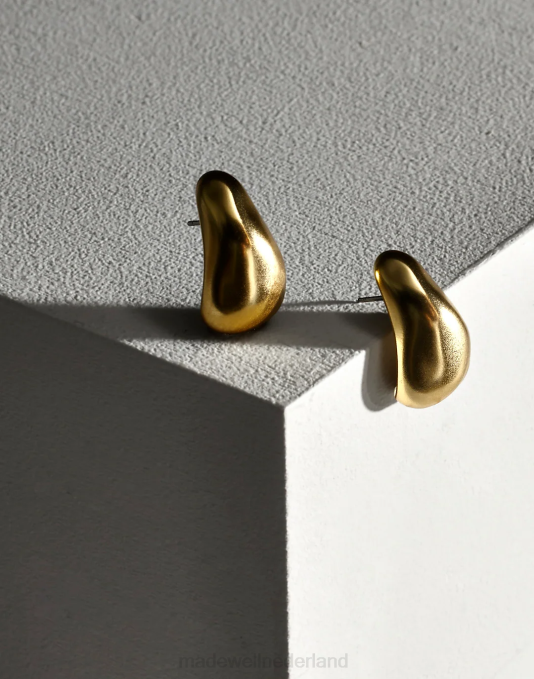 juwelen vintage goud ZVH6874 Madewell sculpturale druppel-statement oorbellen vrouwen