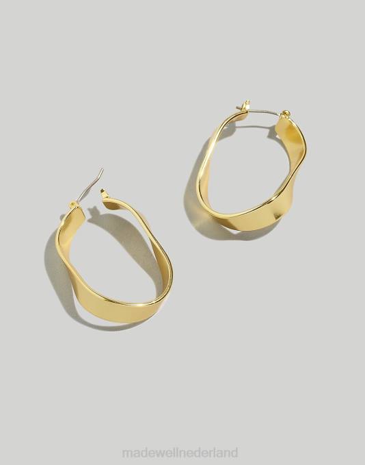 juwelen vintage goud ZVH6897 Madewell twisty u-hoepel oorbellen vrouwen juwelen vintage goud ZVH6897 Madewell twisty u-hoepel oorbellen vrouwen