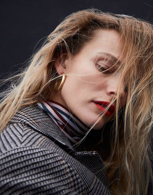 juwelen vintage goud ZVH6916 Madewell dikke oversized oorringen vrouwen