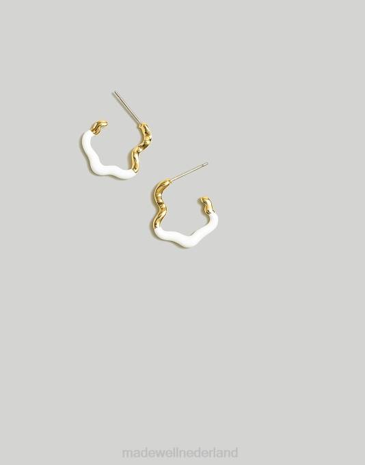 juwelen vuurtoren ZVH6927 Madewell Geëmailleerde Huggie-oorringen vrouwen