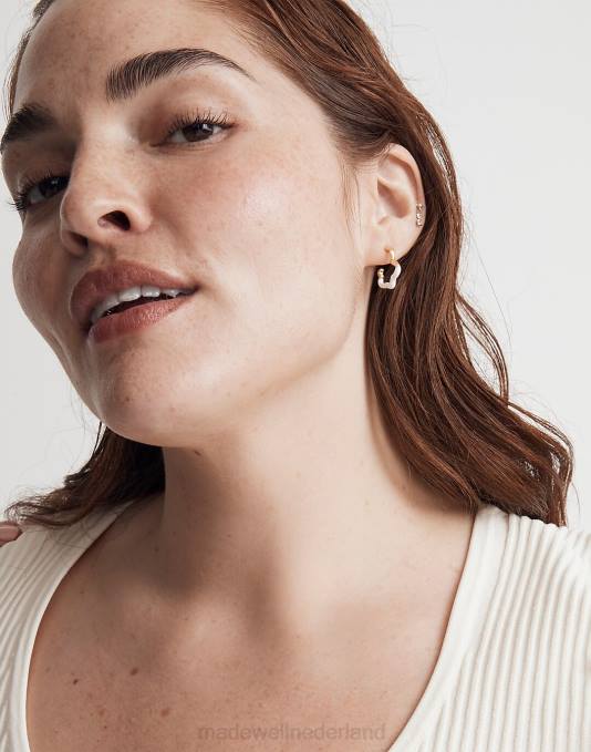 juwelen vuurtoren ZVH6927 Madewell Geëmailleerde Huggie-oorringen vrouwen