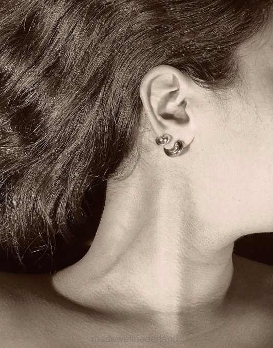 juwelen zilver ZVH61171 Madewell Agmes dahlia-hoepels vrouwen