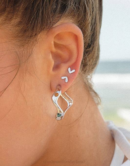 juwelen zilver ZVH61951 Madewell Muns x tats ivette oorringen vrouwen