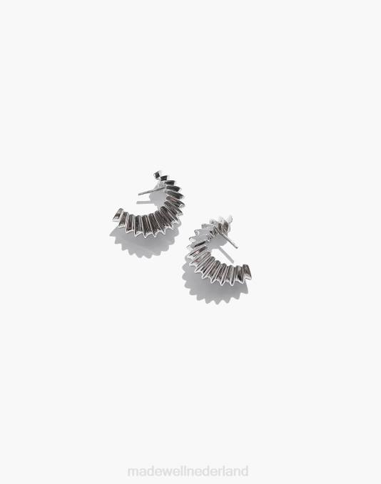 juwelen zilver ZVH62001 Madewell muns palma-hoepels vrouwen