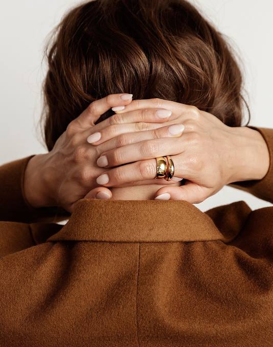 accessoires goud ZVH61886 Madewell maslo sieraden mini koepelvormige ring vrouwen