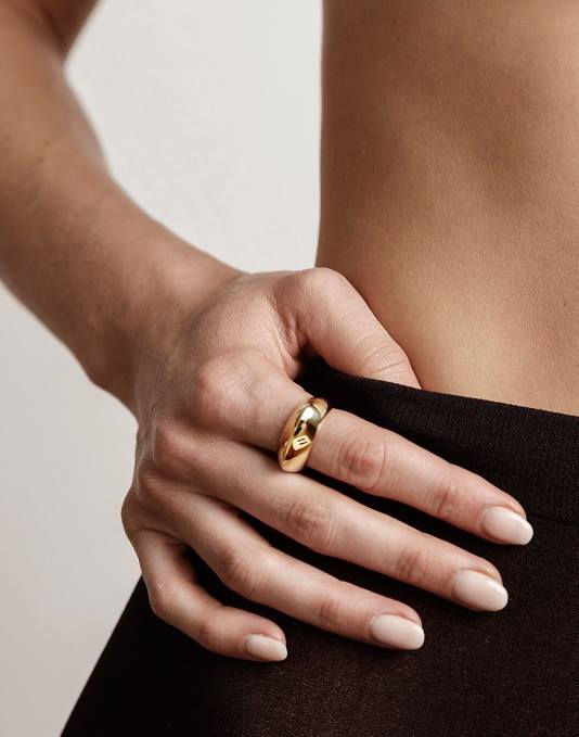 accessoires goud ZVH61902 Madewell maslo sieraden piekring vrouwen