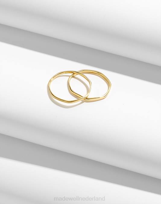 juwelen 14k goud ZVH6988 Madewell delicate collectie demi-fijne skinny ringenset vrouwen