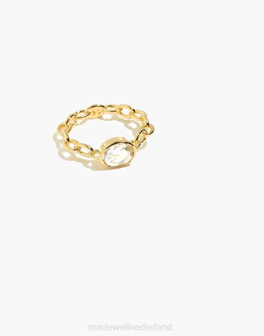 juwelen goud ZVH61536 Madewell studio grun topaas kabelring vrouwen