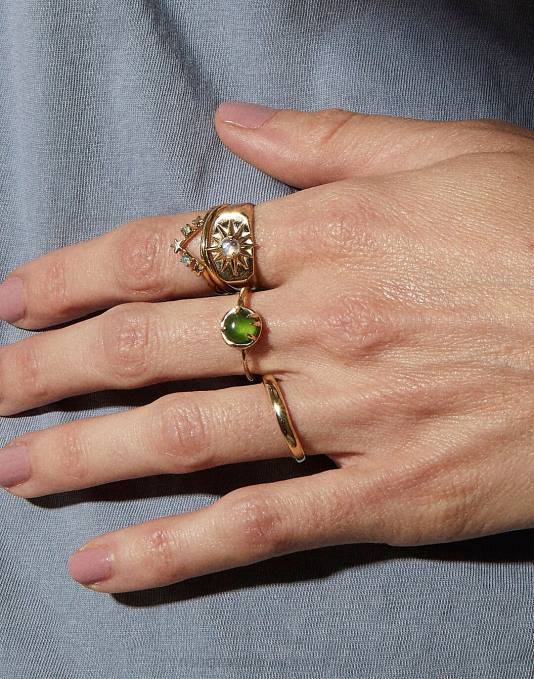 juwelen goud ZVH61548 Madewell studio grun starburst zegelontwerper vrouwen