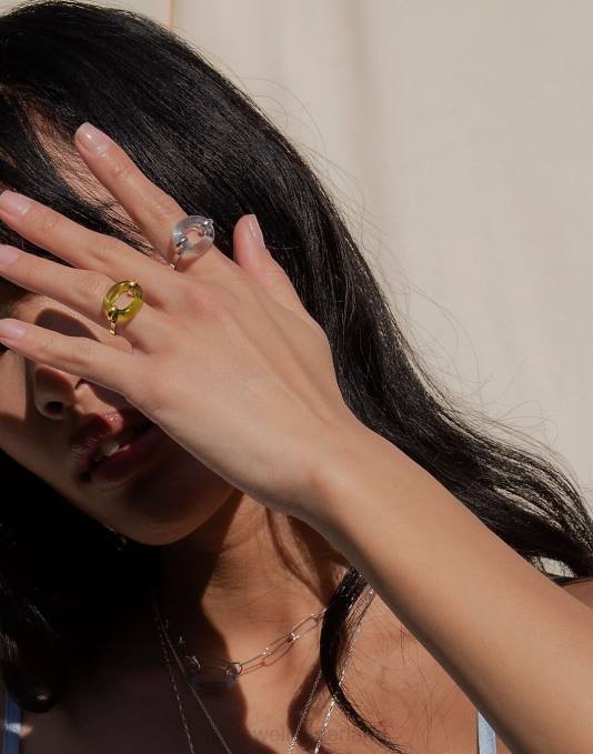 juwelen lichtblauw ZVH61826 Madewell vast in de lusring vrouwen