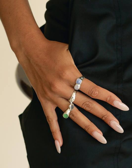 juwelen multi ZVH61802 Madewell cled duo sculptuurring vrouwen