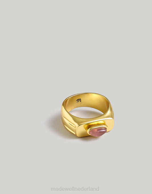 juwelen vintage goud ZVH6979 Madewell stenen collectie amethist dikke ring vrouwen