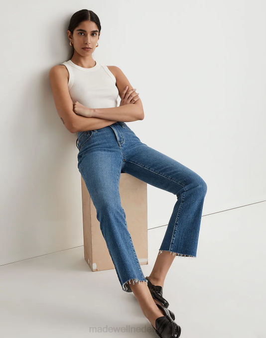 kleding Cherryville-was ZVH62510 Madewell kick-out crop jeans vrouwen