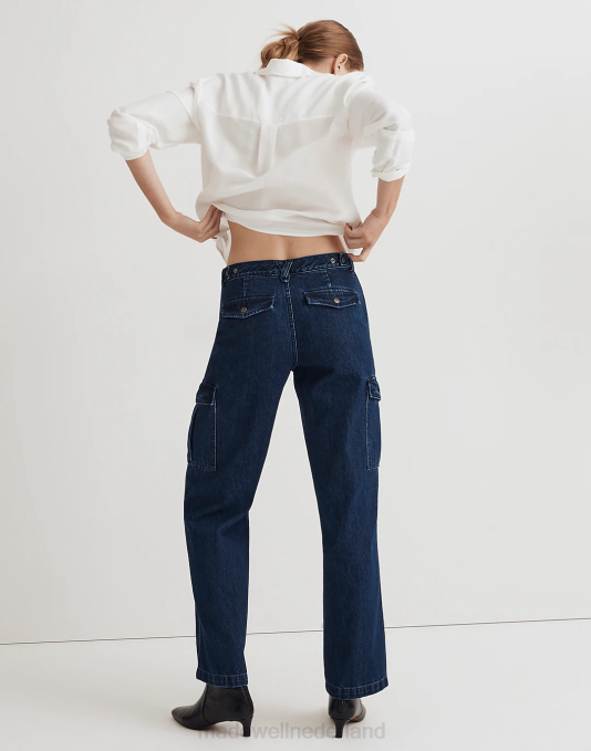 kleding Martindale wassing ZVH61074 Madewell laaghangende rechte cargojeans vrouwen