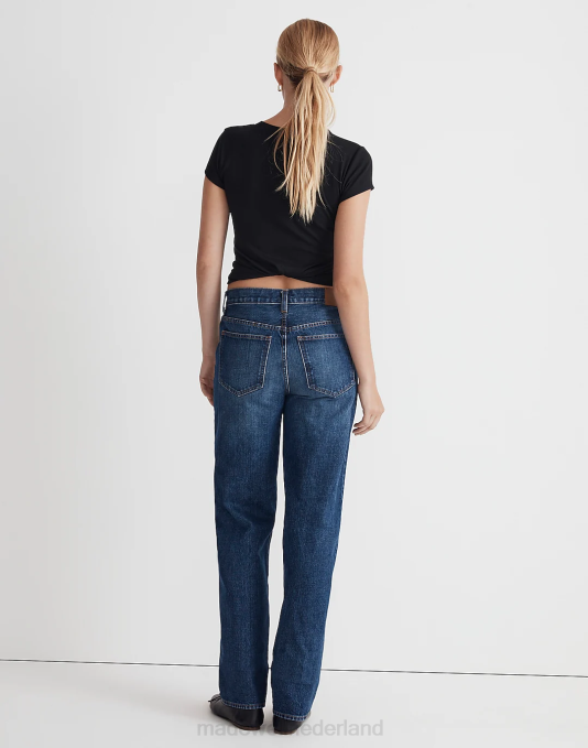 kleding Stoughton wassen ZVH62491 Madewell laaghangende rechte jeans vrouwen