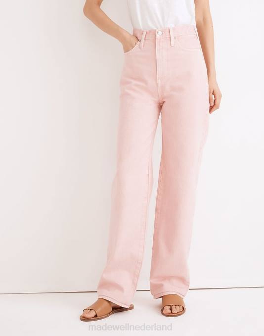 kleding bleke narcis ZVH61075 Madewell wijde rechte jeans: kledinggeverfde editie vrouwen
