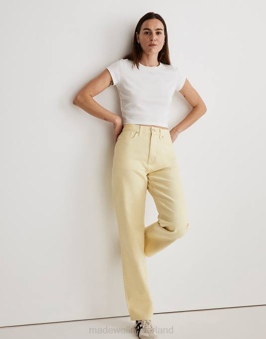 kleding bleke narcis ZVH61077 Madewell wijde rechte jeans: kledinggeverfde editie vrouwen