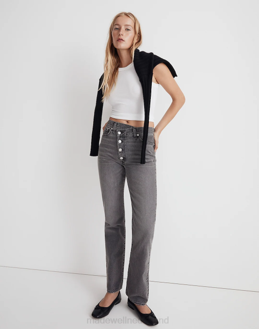 kleding burwick wassen ZVH62480 Madewell de rechte jeans uit de jaren 90 vrouwen