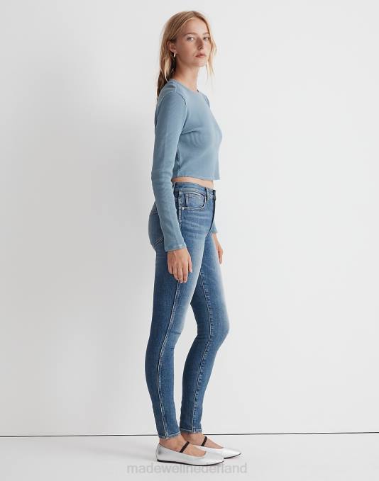 kleding cayer wassen ZVH61114 Madewell 10'' skinny jeans met hoge taille vrouwen