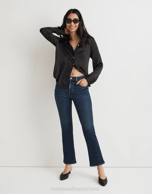 kleding colton wassen ZVH61105 Madewell kick-out crop jeans vrouwen