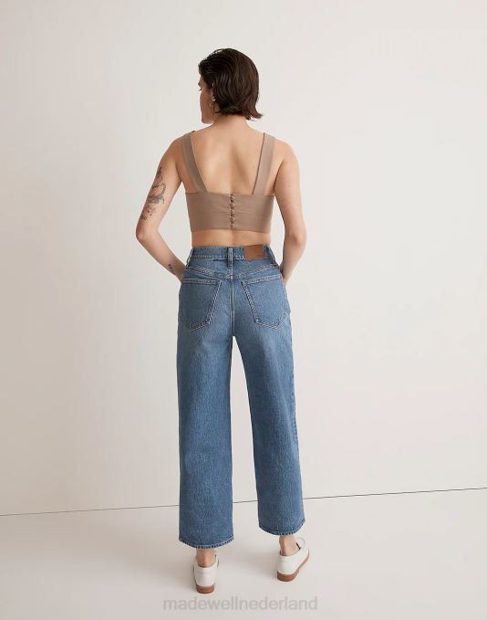 kleding cresslow-was ZVH61132 Madewell de perfecte vintage cropped jeans met wijde pijpen vrouwen
