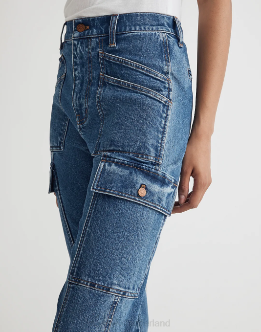 kleding densmore wassing ZVH62500 Madewell de rechte cargojeans uit de jaren 90 vrouwen