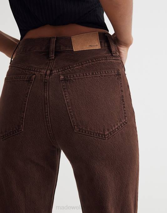 kleding donkere koffie ZVH62576 Madewell de rechte jeans uit de jaren 90 vrouwen