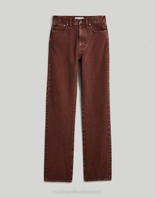 kleding donkere koffie ZVH62576 Madewell de rechte jeans uit de jaren 90 vrouwen