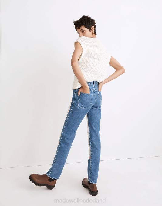 kleding donkere spoeling ZVH61125 Madewell Carleen patchworkjeans vrouwen