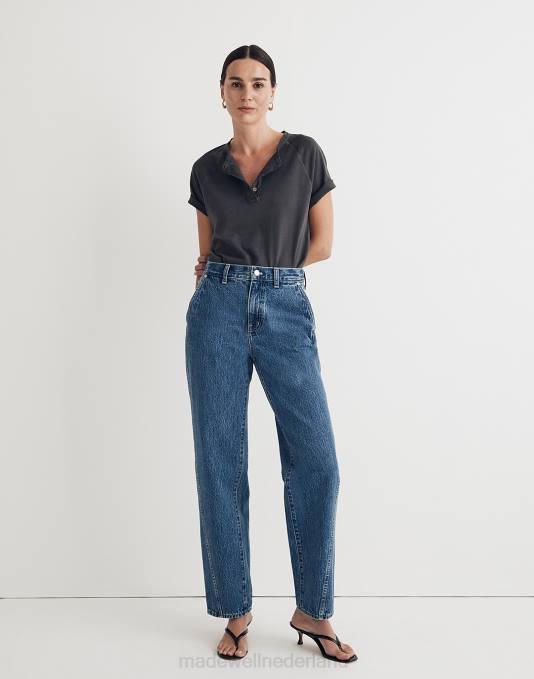 kleding ensenada wassen ZVH62548 Madewell wijde, rechte jeans vrouwen
