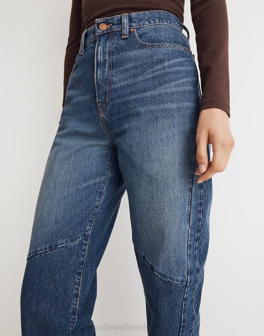 kleding fanwell wassen ZVH62492 Madewell wijde, taps toelopende jeans: tweekleurige editie vrouwen