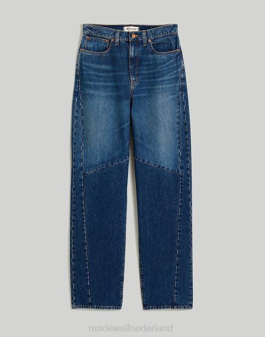 kleding fanwell wassen ZVH62492 Madewell wijde, taps toelopende jeans: tweekleurige editie vrouwen
