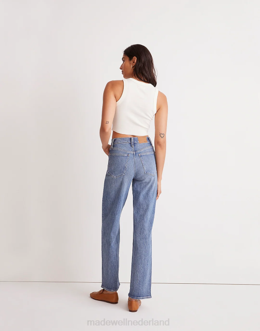 kleding heide wassen ZVH61128 Madewell de perfecte vintage jeans met wijde pijpen vrouwen