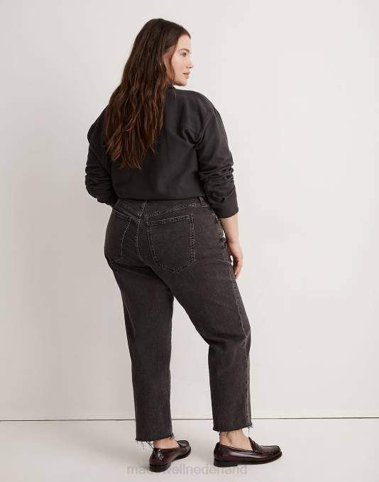kleding maan wassen ZVH62457 Madewell de curvy plus perfecte vintage rechte jeans vrouwen