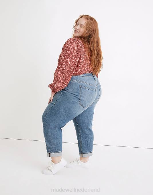 kleding nette was ZVH62573 Madewell de plus slim-boyjeans met hoge taille: tencel denim-editie vrouwen