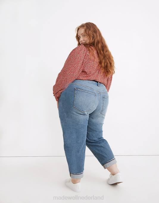 kleding nette was ZVH62573 Madewell de plus slim-boyjeans met hoge taille: tencel denim-editie vrouwen