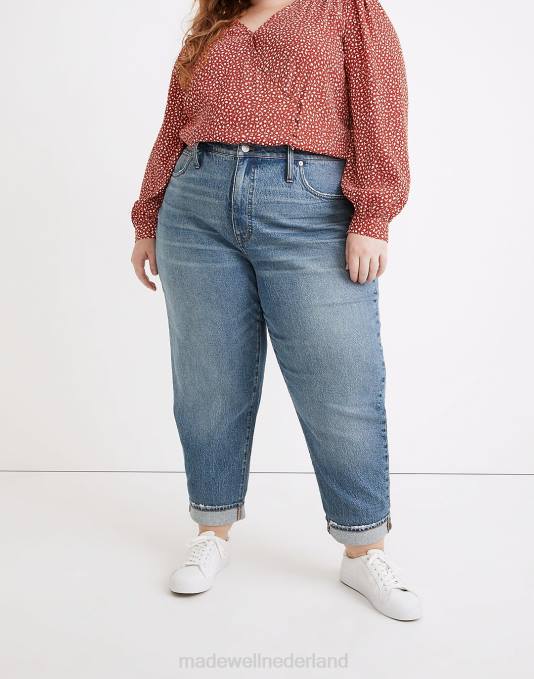 kleding nette was ZVH62573 Madewell de plus slim-boyjeans met hoge taille: tencel denim-editie vrouwen